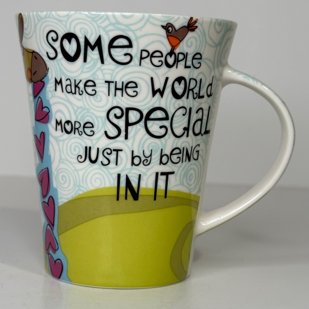 Queens The Good Life Fine China Mug featuring inspirational message